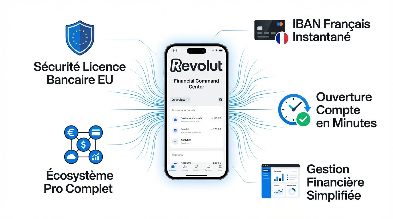 Interface intuitive de Revolut Business pour la gestion des finances professionnelles