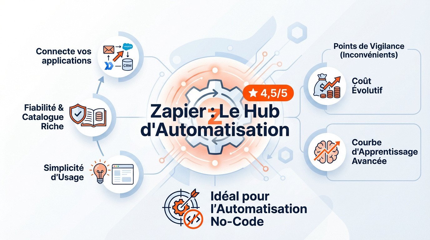 Analyse de l'outil d'automatisation Zapier pour connecter les applications web