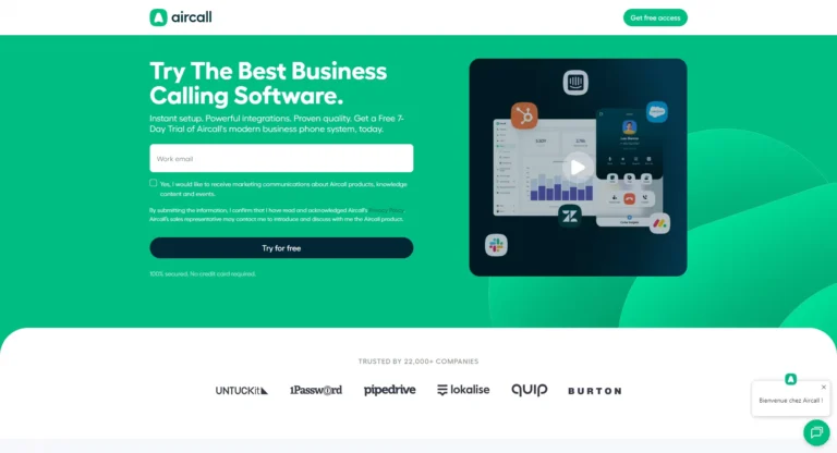 AirCall telephonie pour les entreprises