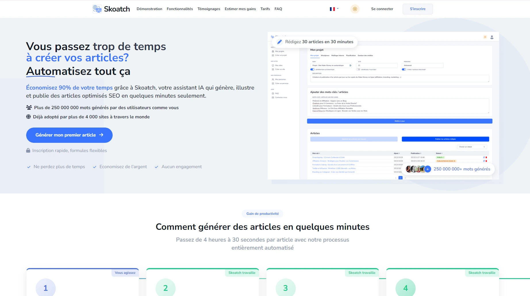 skoacht avis article de blog automatisé