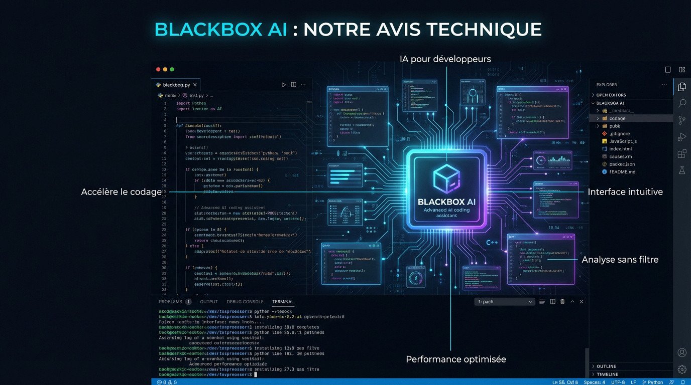 Interface de développement assistée par l'intelligence artificielle Blackbox AI