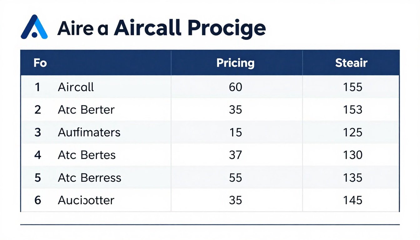 Tarifs de Aircall : analyse des différentes offres