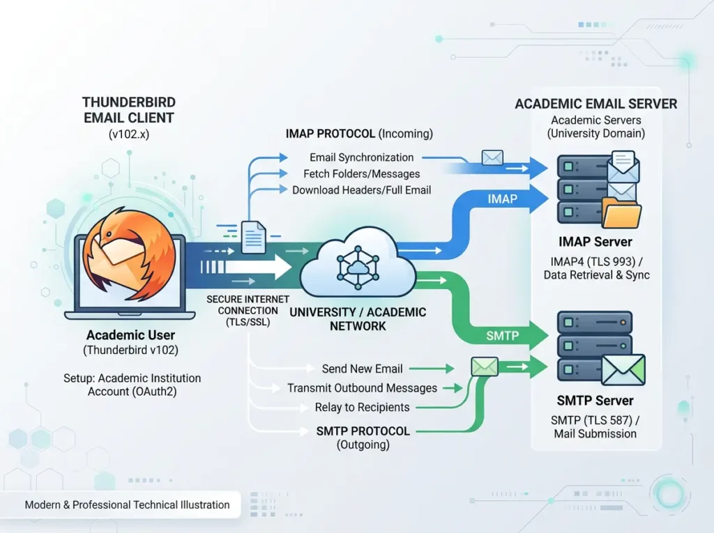 Configuration IMAP SMTP webmail AC Normandie client messagerie Thunderbird