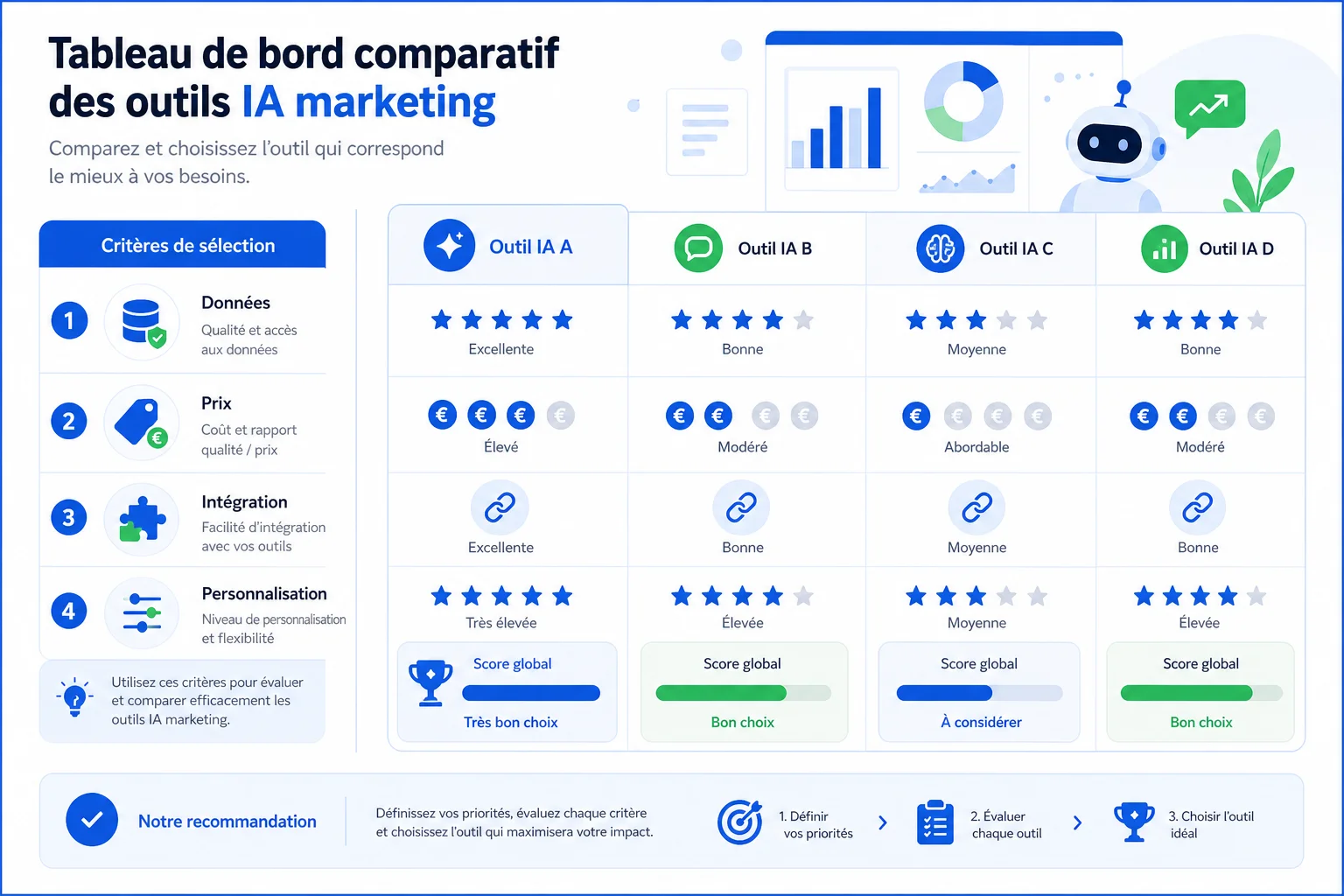 Comparatif outils IA pour segmentation targeting and positioning